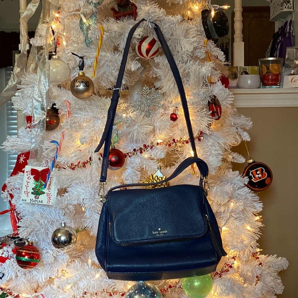 Kate Spade Navy Blue Purse (E)
